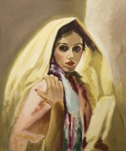 novus art painting of woman sue hooper