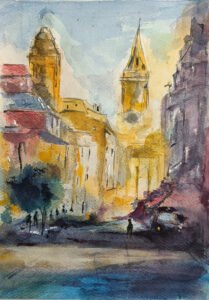 novus-art-studio-IMG20240208-stephen-collinson-street-scene-watercolour